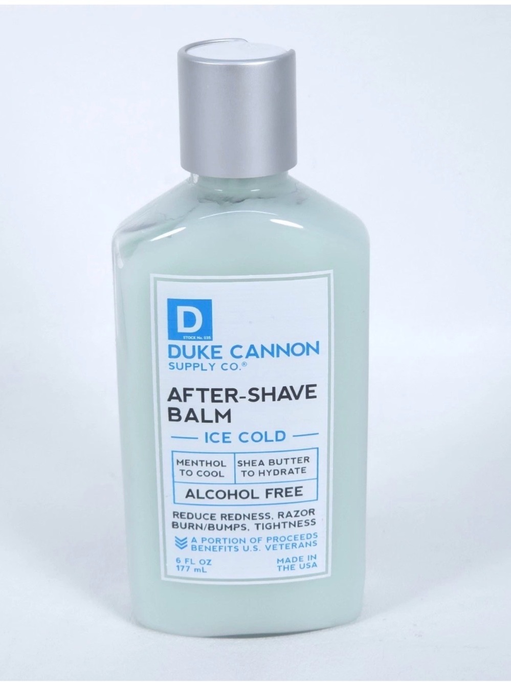 Duke Cannon Ice Cold After-Shave Balm — Cooling Mint (Light Green)- NEW
